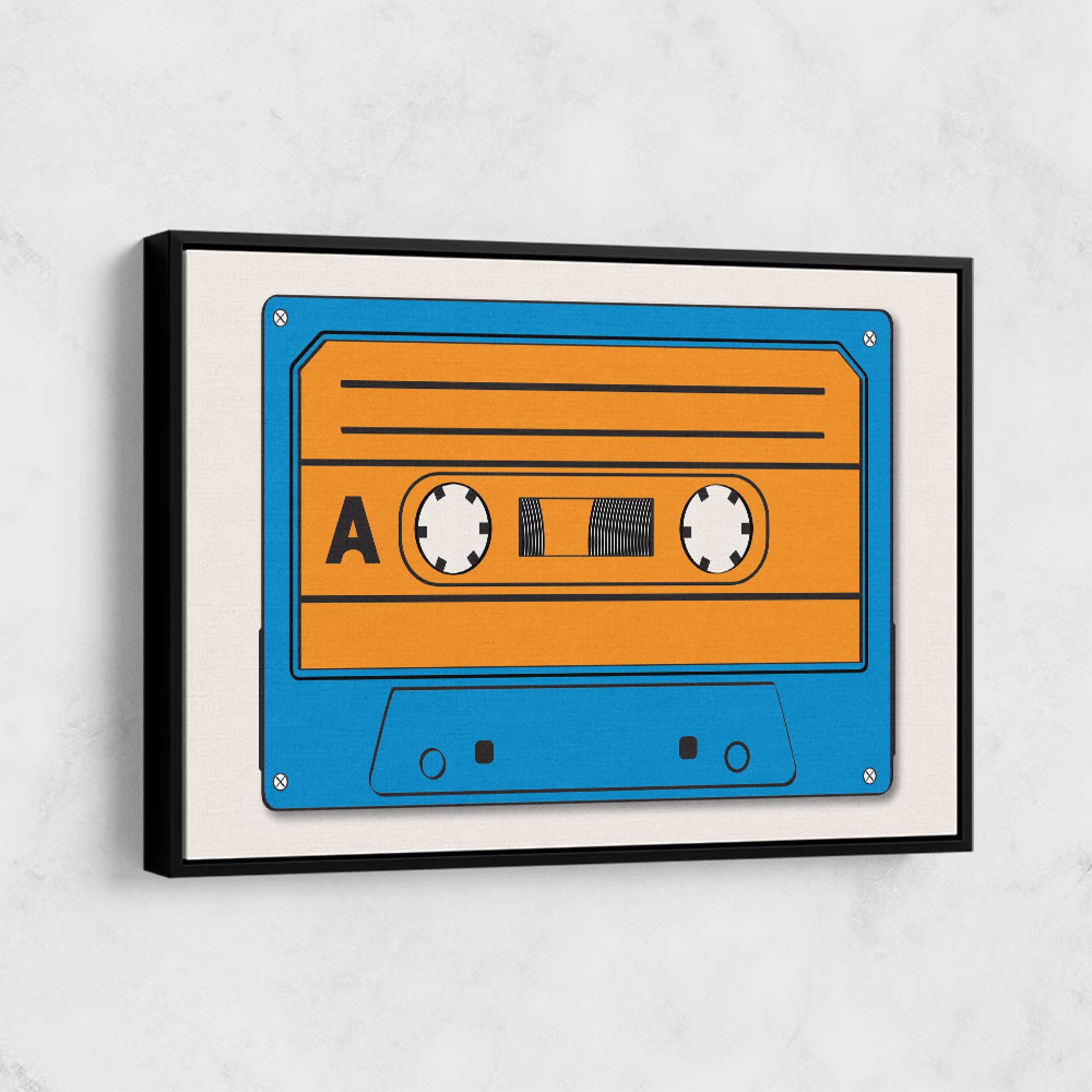 Blue Tape Cassette Wall Art